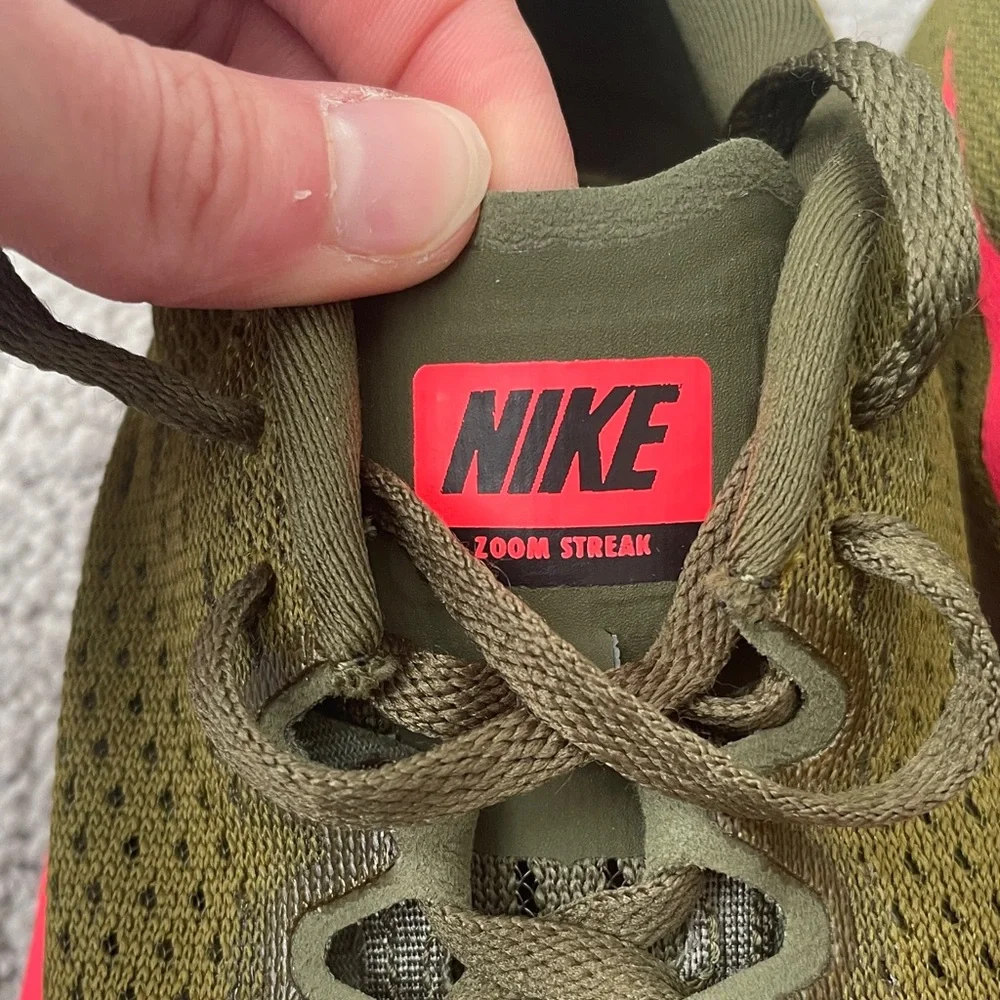Nike Zoom Streak 6 in Olive/Pink Women’s 8.5 - Picture 8 of 9